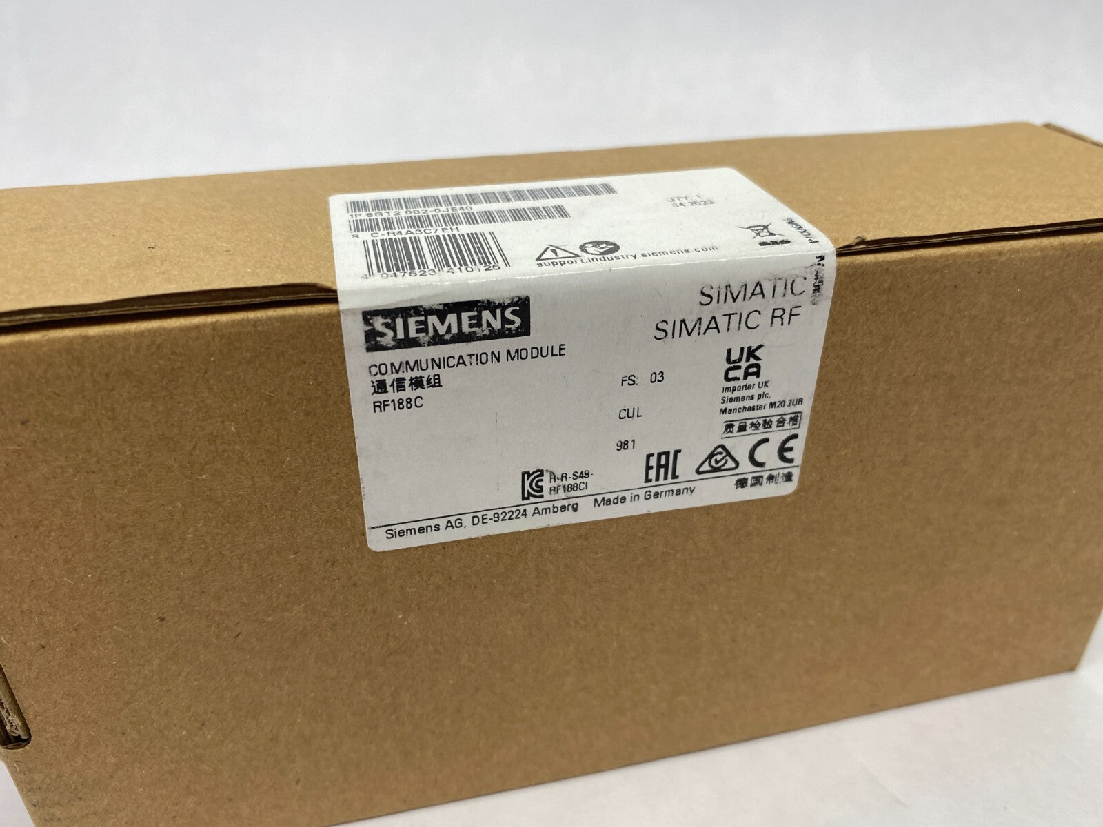 Siemens 6GT2 002-0JE40 SIMATIC RF188C, RFID Communication Module - Maverick Industrial Sales