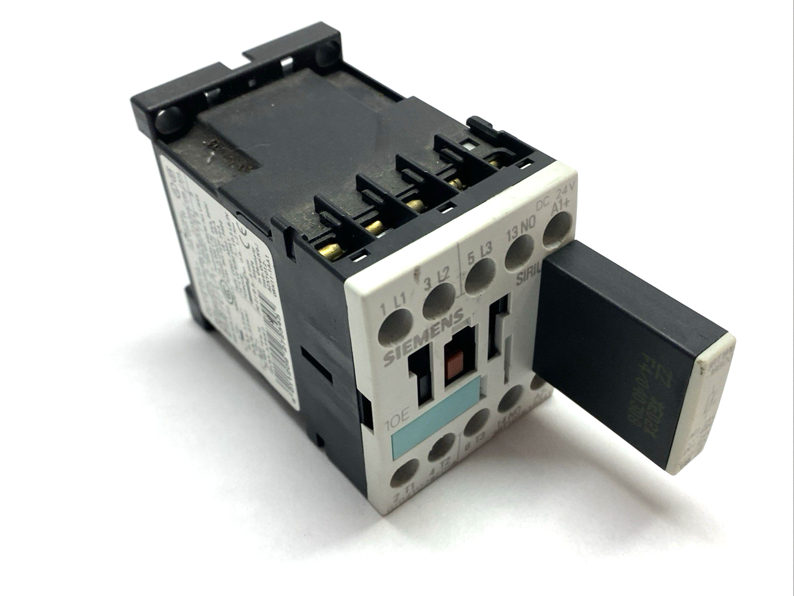 Siemens 3RT1015-1BB42 IEC Contactor w/ 3RT1915-1BB00 Varistor 24VDC - Maverick Industrial Sales