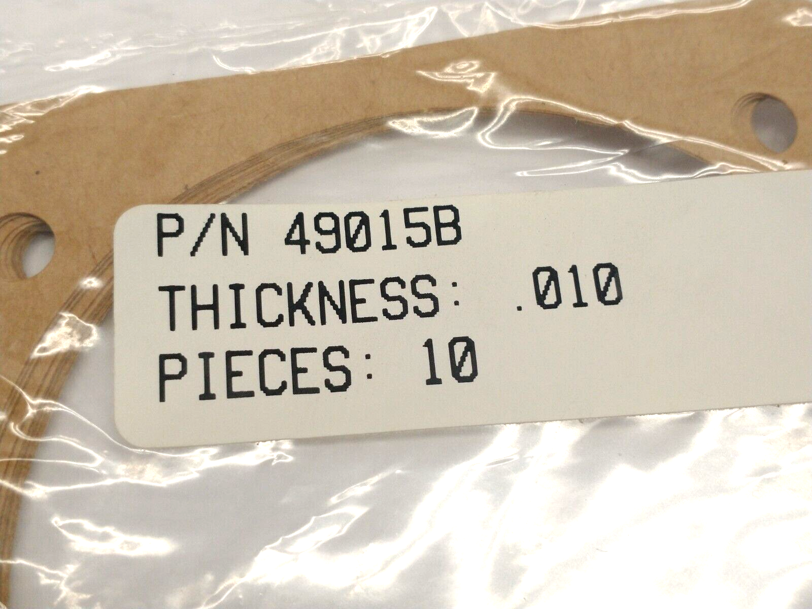 49015B Gasket 4.25" x 4.25" .010 Thickness LOT OF 10 - Maverick Industrial Sales