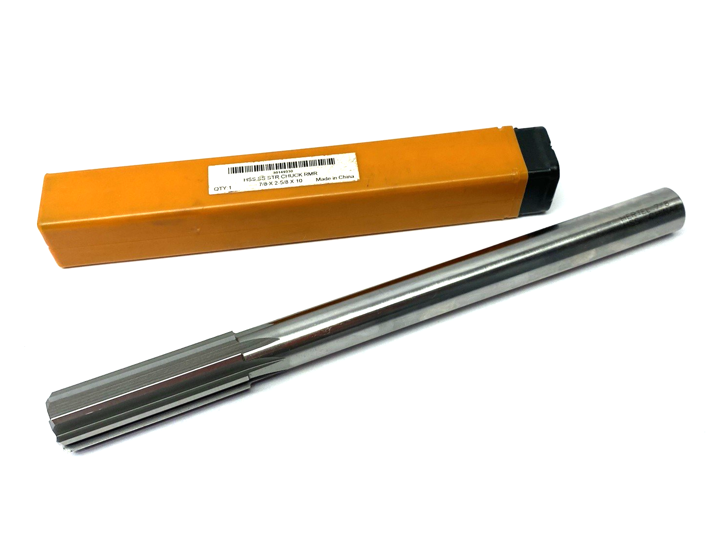 Hertel 30149330 Chucking Reamer: 7/8", 10" OAL, 2-5/8" Flute Length Straight HSS - Maverick Industrial Sales