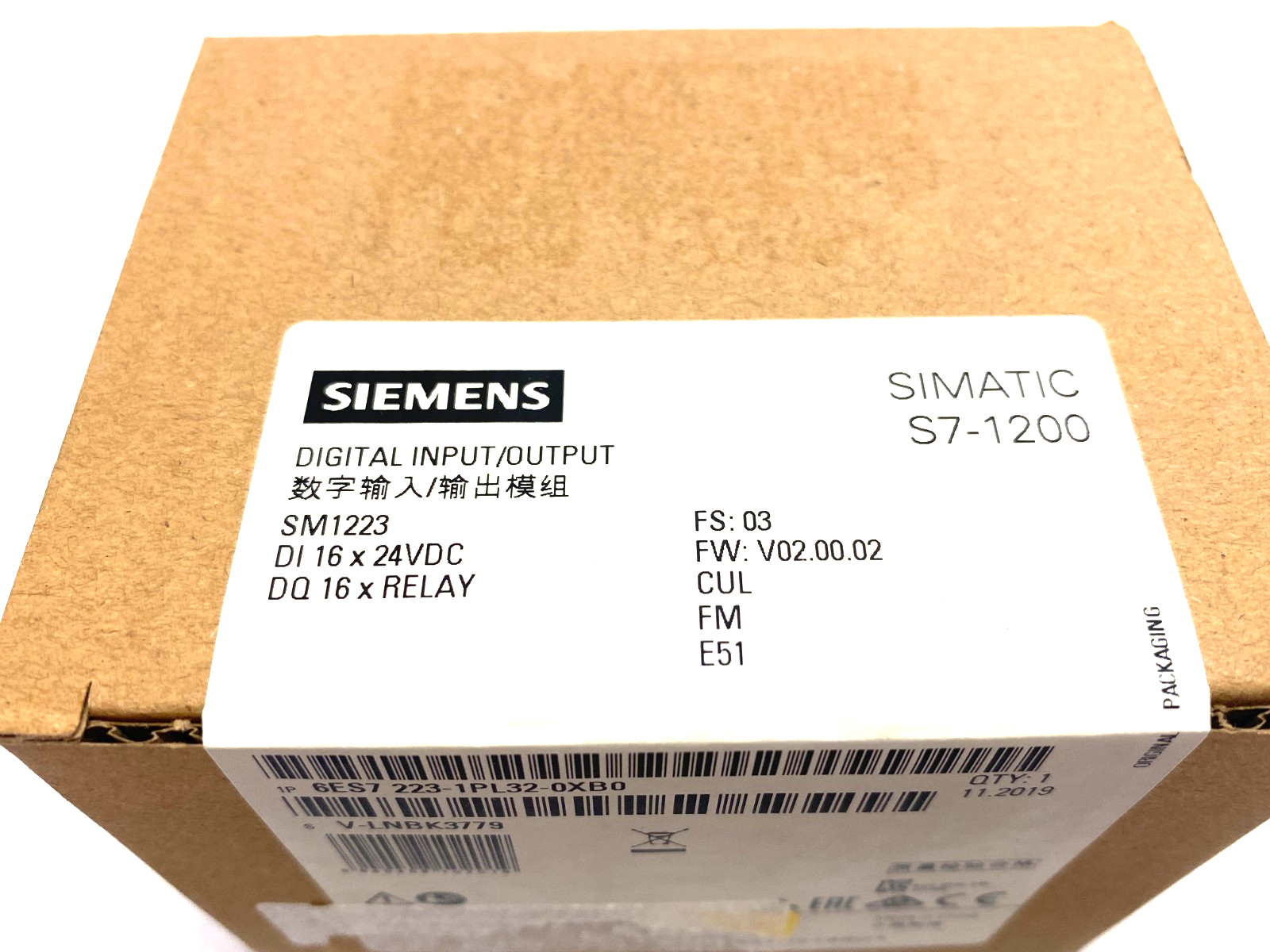 Siemens 6ES7 223-1PL32-0XB0 SIMATIC S7-1200 Digital Input/Output Module - Maverick Industrial Sales