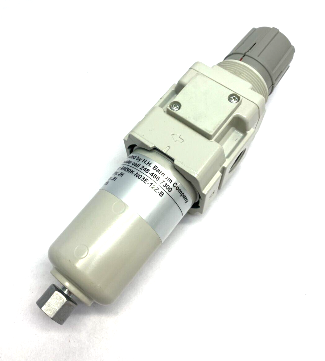 SMC AW30K-N03E-12Z-B Modular Filter Regulator Embedded Gauge 7~125psi 3/8" NPT - Maverick Industrial Sales