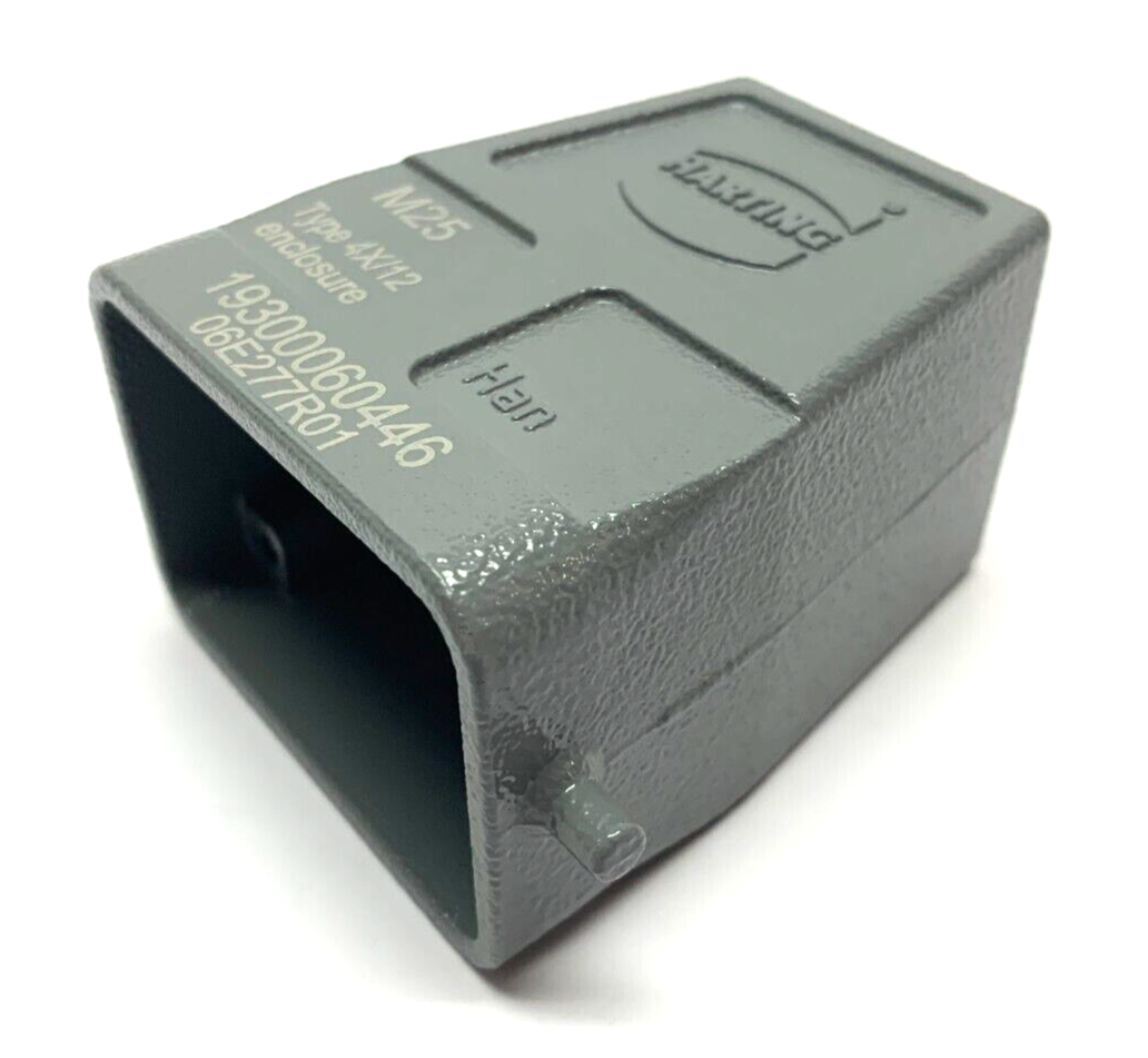 Harting 19300060446 Top Entry Hood M25 HAN 6B 2 Pegs Type 4X/12 Enclosure - Maverick Industrial Sales