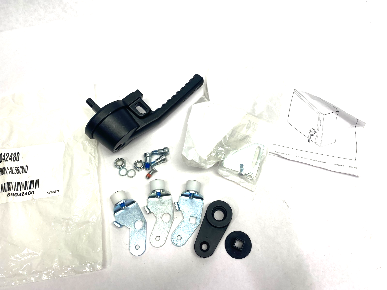 AL55CWD | Hoffman nVent PowerGlide Defeater Handle Kit Black Steel - New – Open box - Maverick Industrial Sales