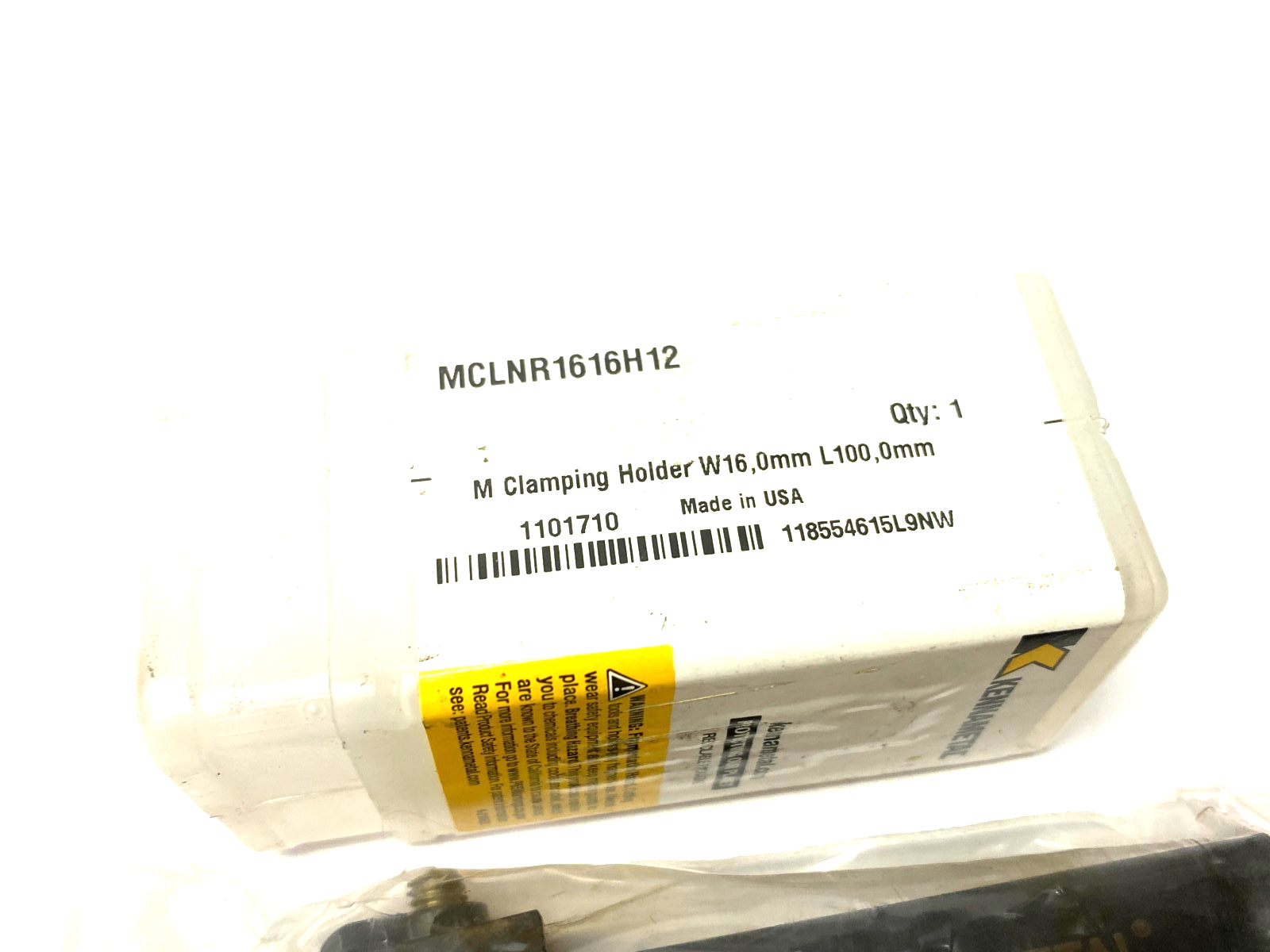1101710 | Kennametal Kenloc Insert MCLN 95° MCLNR1616H12 - New - Maverick Industrial Sales