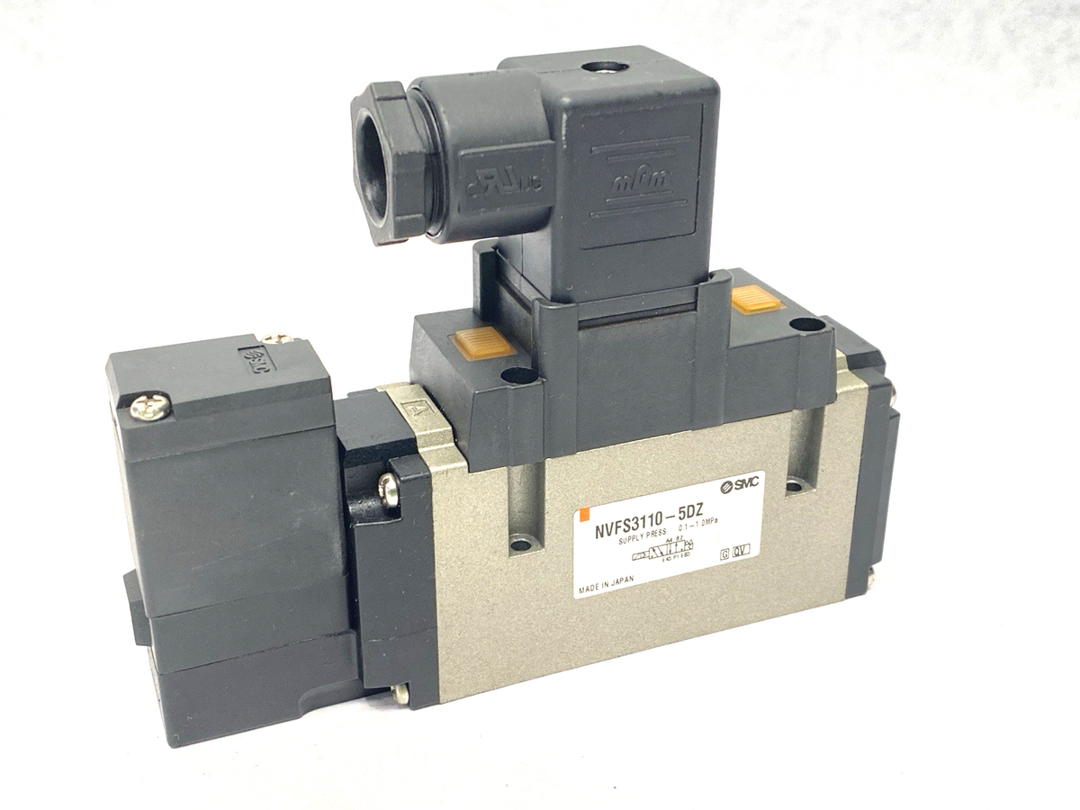 SMC NVFS3110-5DZ Pneumatic Solenoid Pilot Valve 4/5 Port 24VDC - Maverick Industrial Sales