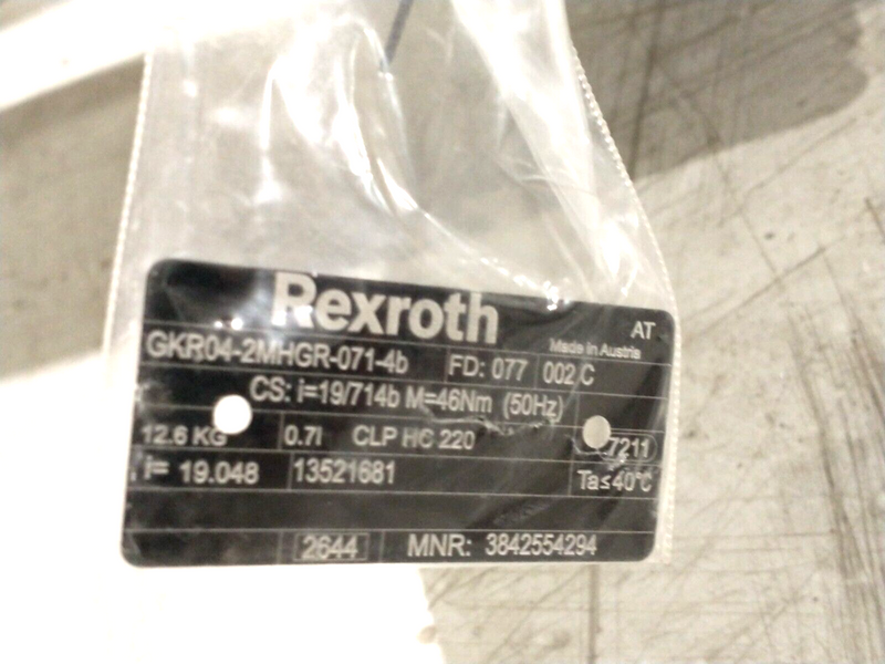 Bosch Rexroth 3842999985 Transverse Belt Section & Motor BS 2/C-250 1800mm - Maverick Industrial Sales