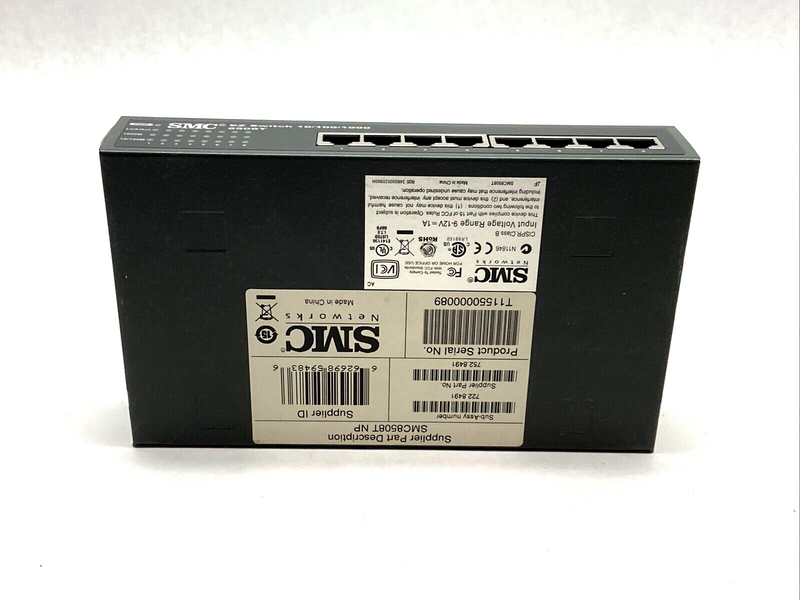 SMC SMC8508T EZSwitch 8-Port Ethernet Switch 10/100/1000 - Maverick Industrial Sales