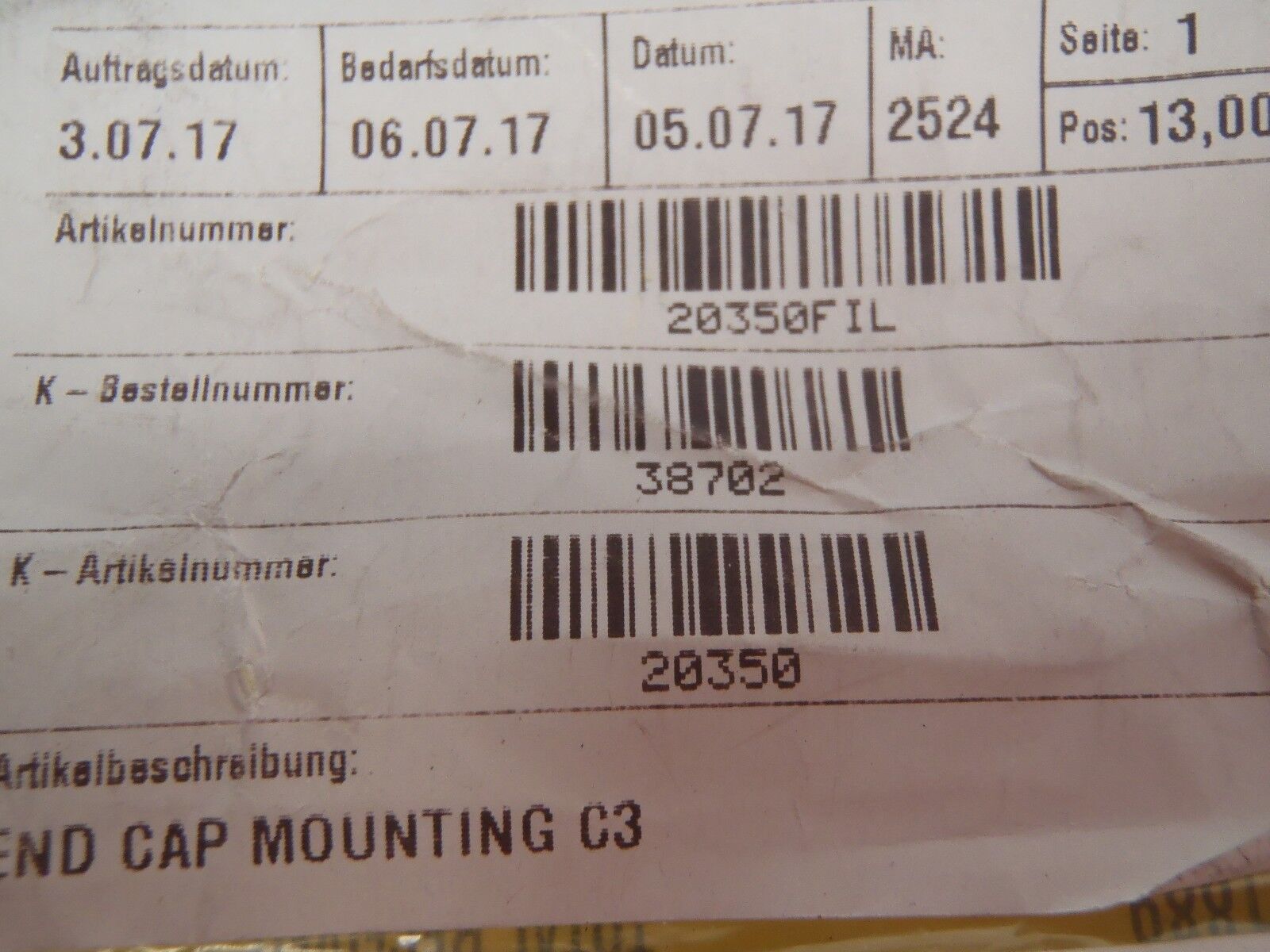 Parker Hannifin 20350FIL Type C3 Foot Mount 50MM - Maverick Industrial Sales