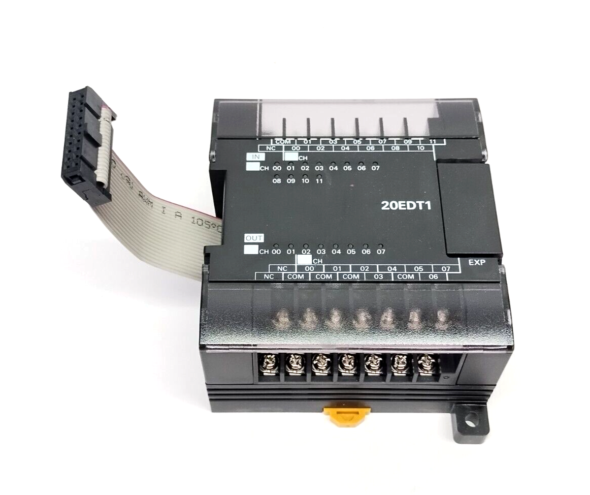 Omron CP1W-20EDT1 PLC I/O Expansion Unit 12 x 24VDC Inputs 8 x PNP Outputs 0.3A - Maverick Industrial Sales