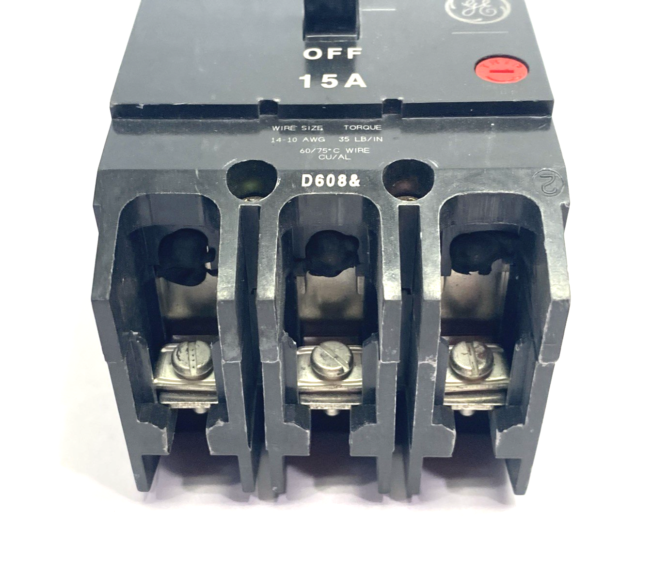 General Electric M-1070 15A Circuit Breaker 3-Pole Type TEY, HID HACR - Maverick Industrial Sales