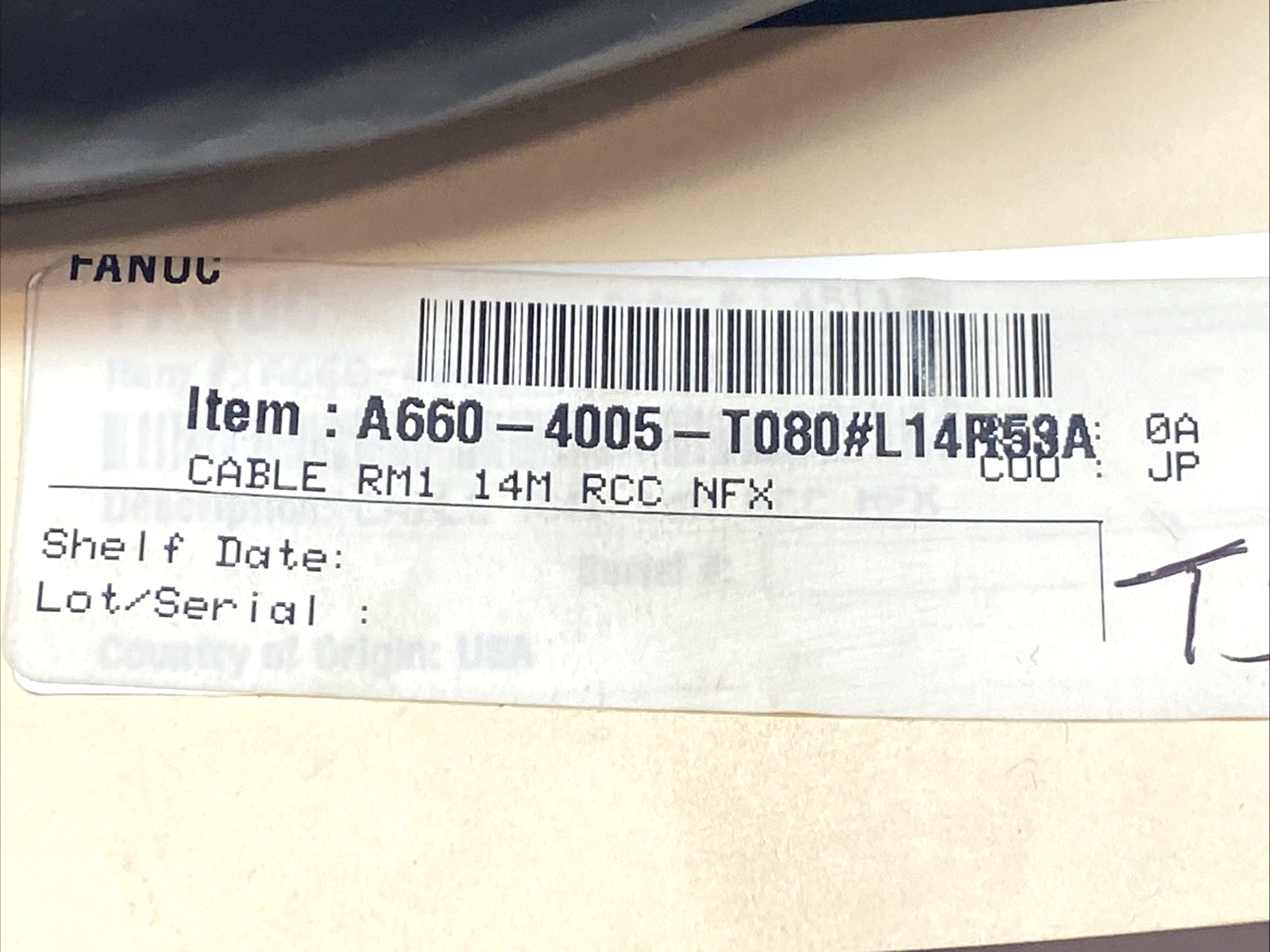 Fanuc A660-4005-T080#L14R53A RM1 Power Cable 14m - Maverick Industrial Sales