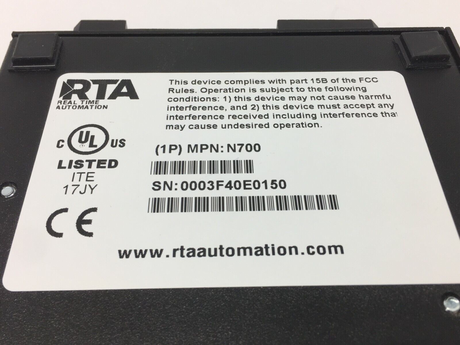 RTA 490NBX-N700-D ASCII Ethernet TCP/IP to Allen-Bradley PLC - Maverick Industrial Sales