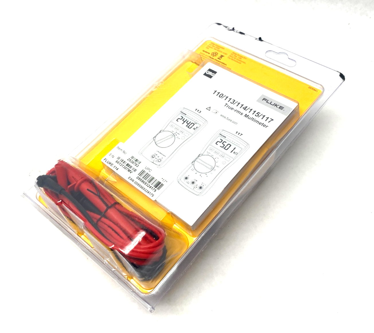 Fluke 114 True-rms Digital Multimeter Kit 2538783 - Maverick Industrial Sales