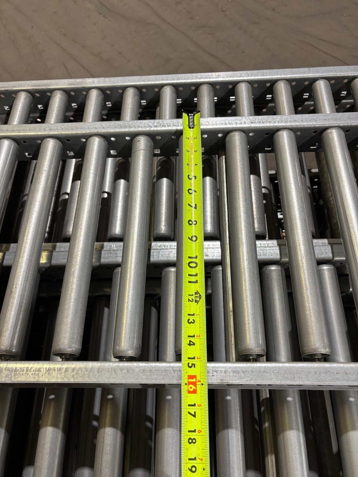 Mallard Manufacturing 192"L x 16"W Gravity Flow Racking, 16'L, LOT OF 18 - Maverick Industrial Sales