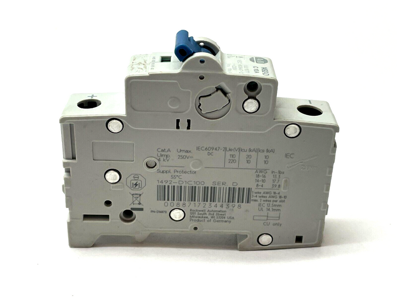 Allen Bradley 1492-M1D320 Ser. D Miniature Circuit Breaker - Maverick Industrial Sales