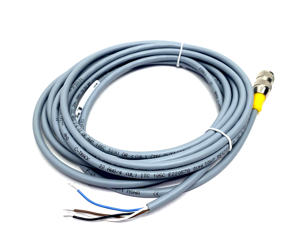 Turck RK 4.4T-4 Cordset M12 Female 4-Pin To Leads 4m U2173 - Maverick Industrial Sales