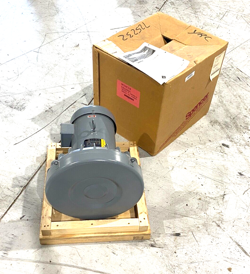 Spencer VB030B-011 Vortex Regenerative Vacuum Blower 4.7A@460 Maximum VBA93010 - Maverick Industrial Sales