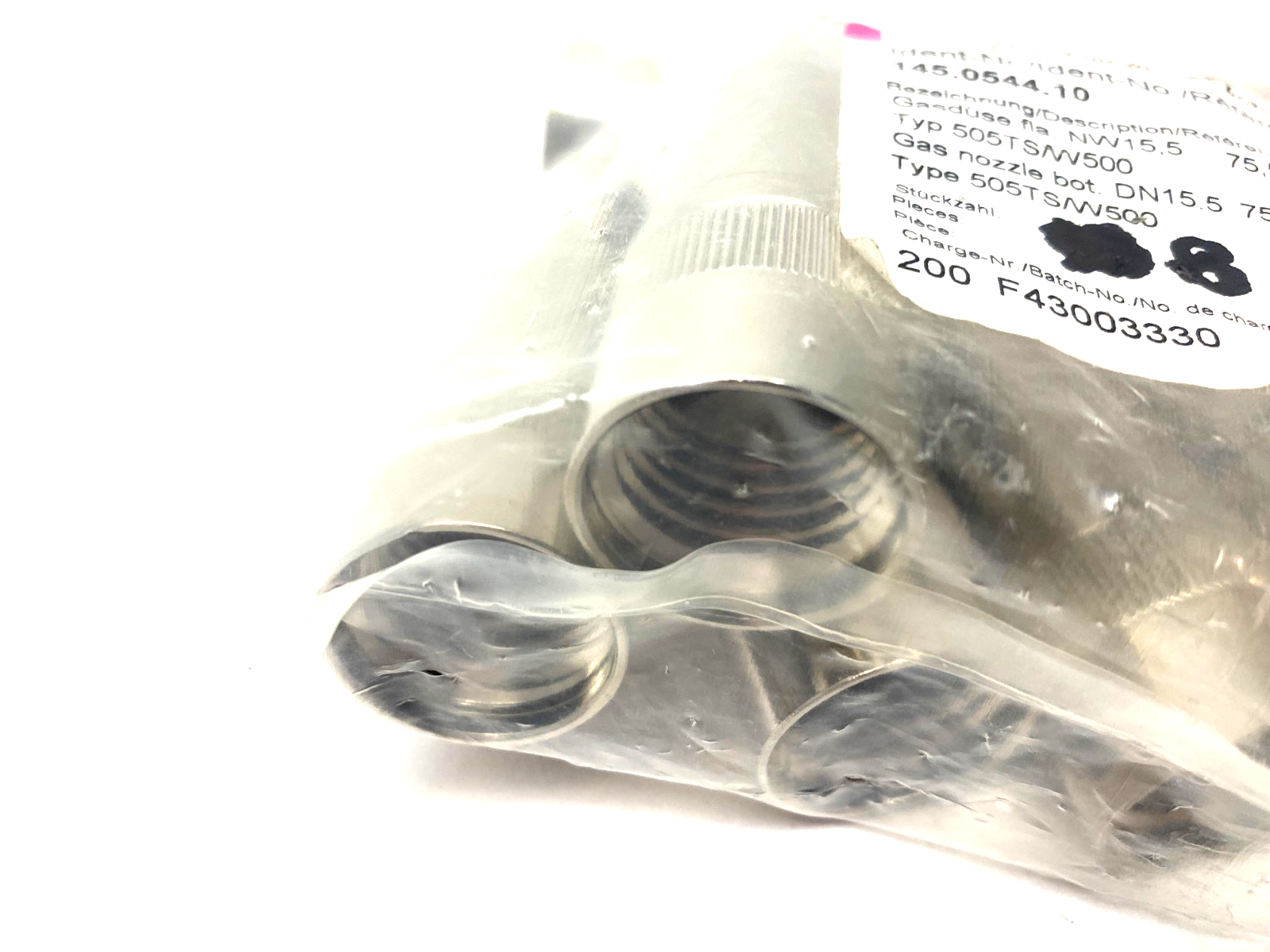 Abicor Binzel 145.0544 Gas Nozzle Robo C-Thread Bfm 15.5 x 75.5 PKG OF 8 - Maverick Industrial Sales