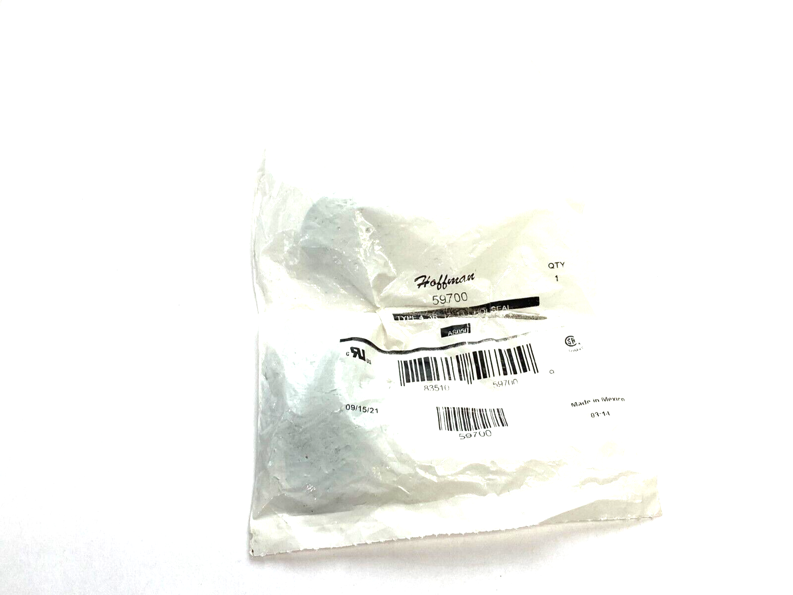 Hoffman AS050 Enclosure Hole Seal Type 4, 3B, 12, 13 59700 - Maverick Industrial Sales