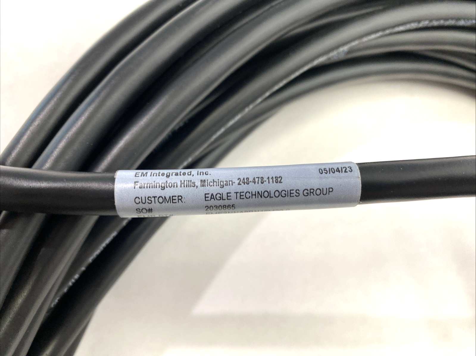 Electro-Magnetic Integrated EME2NNA8BN16M20.0 Single-End Connector Cordset 16AWG - Maverick Industrial Sales
