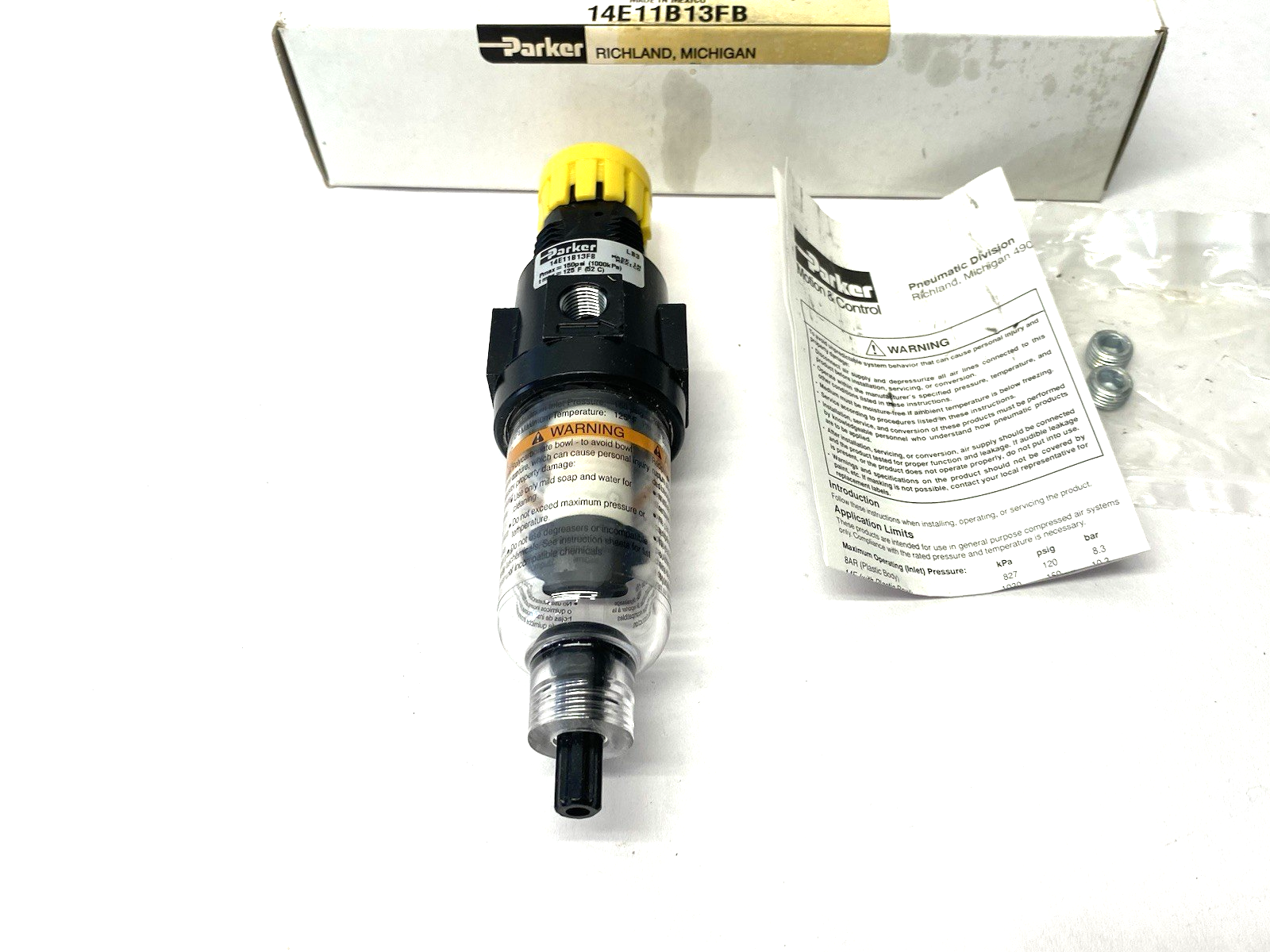 14E11B13FB | Parker Modular Filter/Regulator - New – Open box - Maverick Industrial Sales
