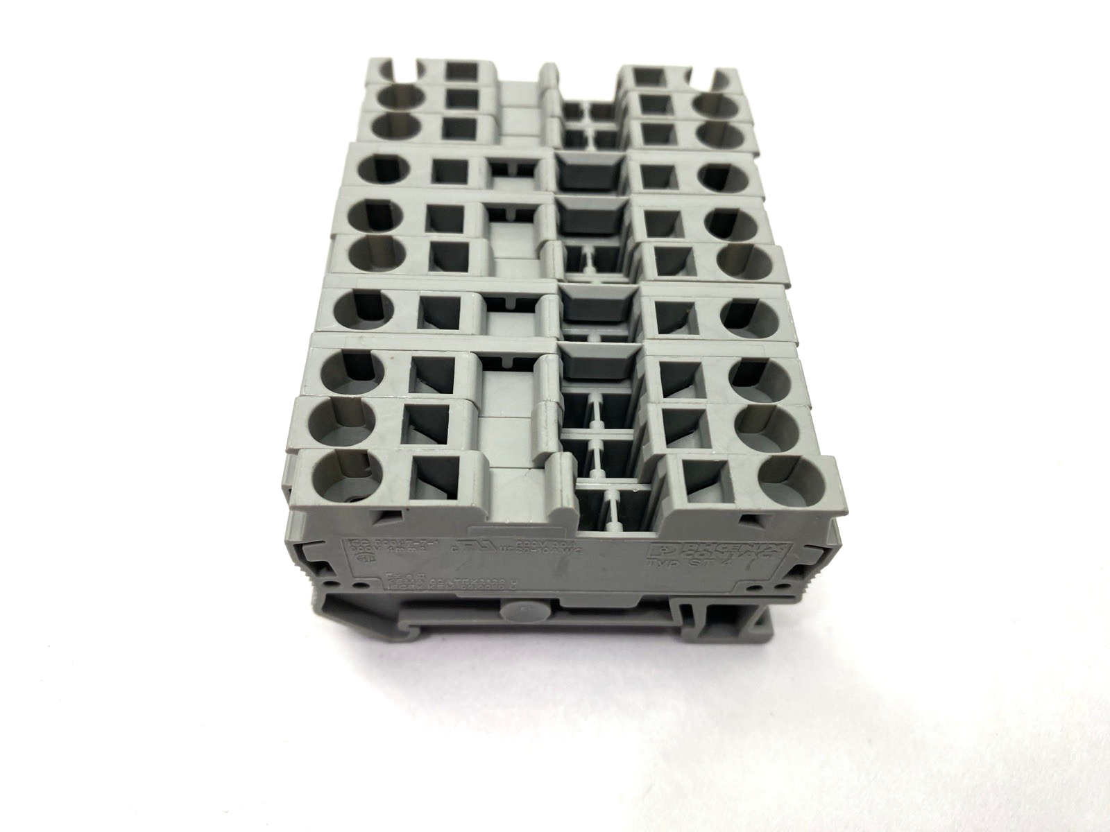 ST 4 | Phoenix Contact Feed Through Terminal Block 3031445 LOT OF 10 - Used - Maverick Industrial Sales