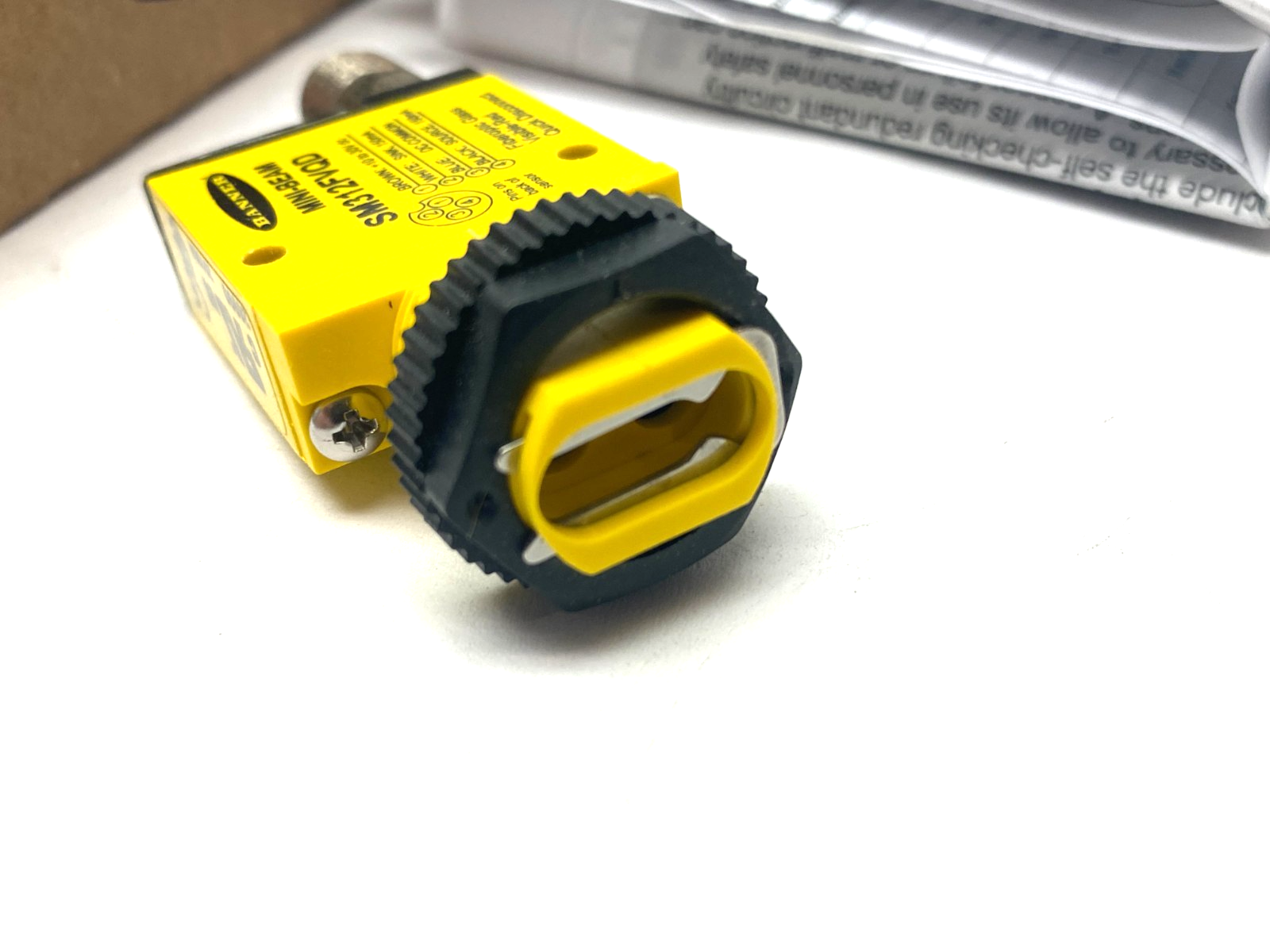 Banner SM312FVQD MINI-BEAM Fiber Optic Amplifier Visible Red 650nm Glass 26990 - Maverick Industrial Sales