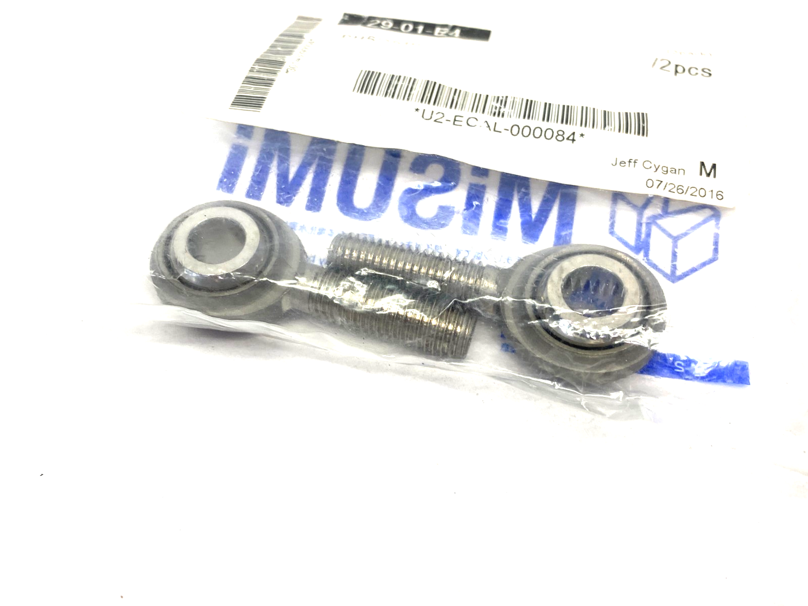 MiSUMi PHSOS10 Rod End Bearing Standard L Short Type PKG OF 2 - Maverick Industrial Sales