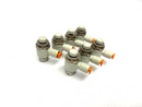 SMC AS2201F-02-04-J Pneumatic Flow Control Elbow Fitting 4mm Tube LOT OF 7 - Maverick Industrial Sales