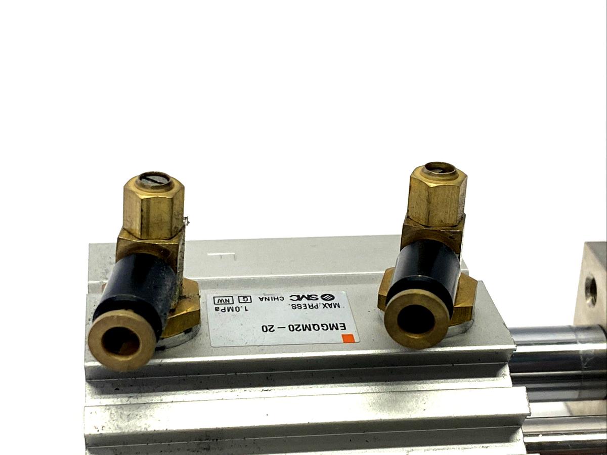 SMC EMGQM20-20 Pneumatic Guide Cylinder, European, 20mm Bore 20mm Stroke - Maverick Industrial Sales