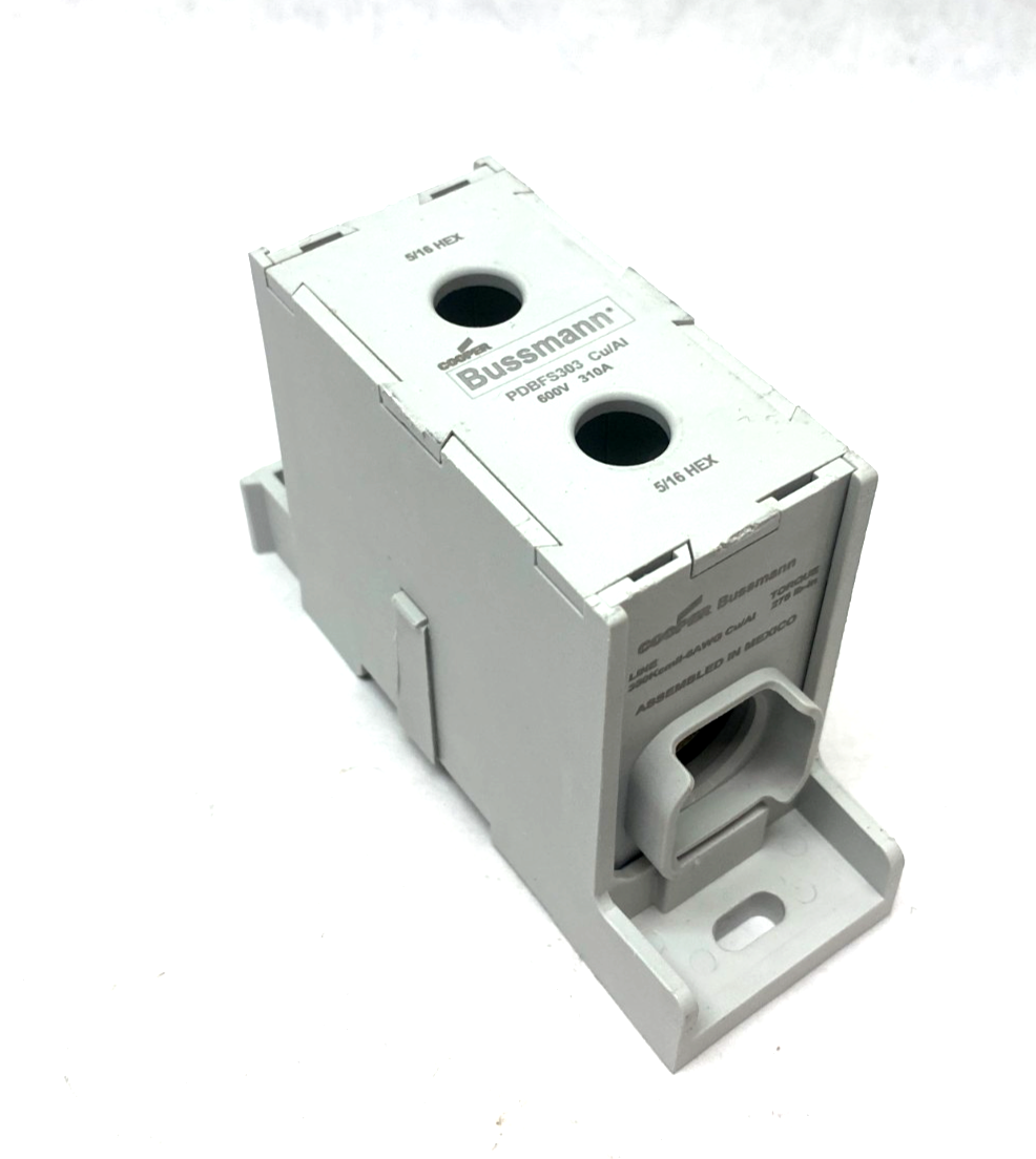 PDBFS303 | Cooper Bussmann Power Distribution Block 310A 600V - New – Open box - Maverick Industrial Sales