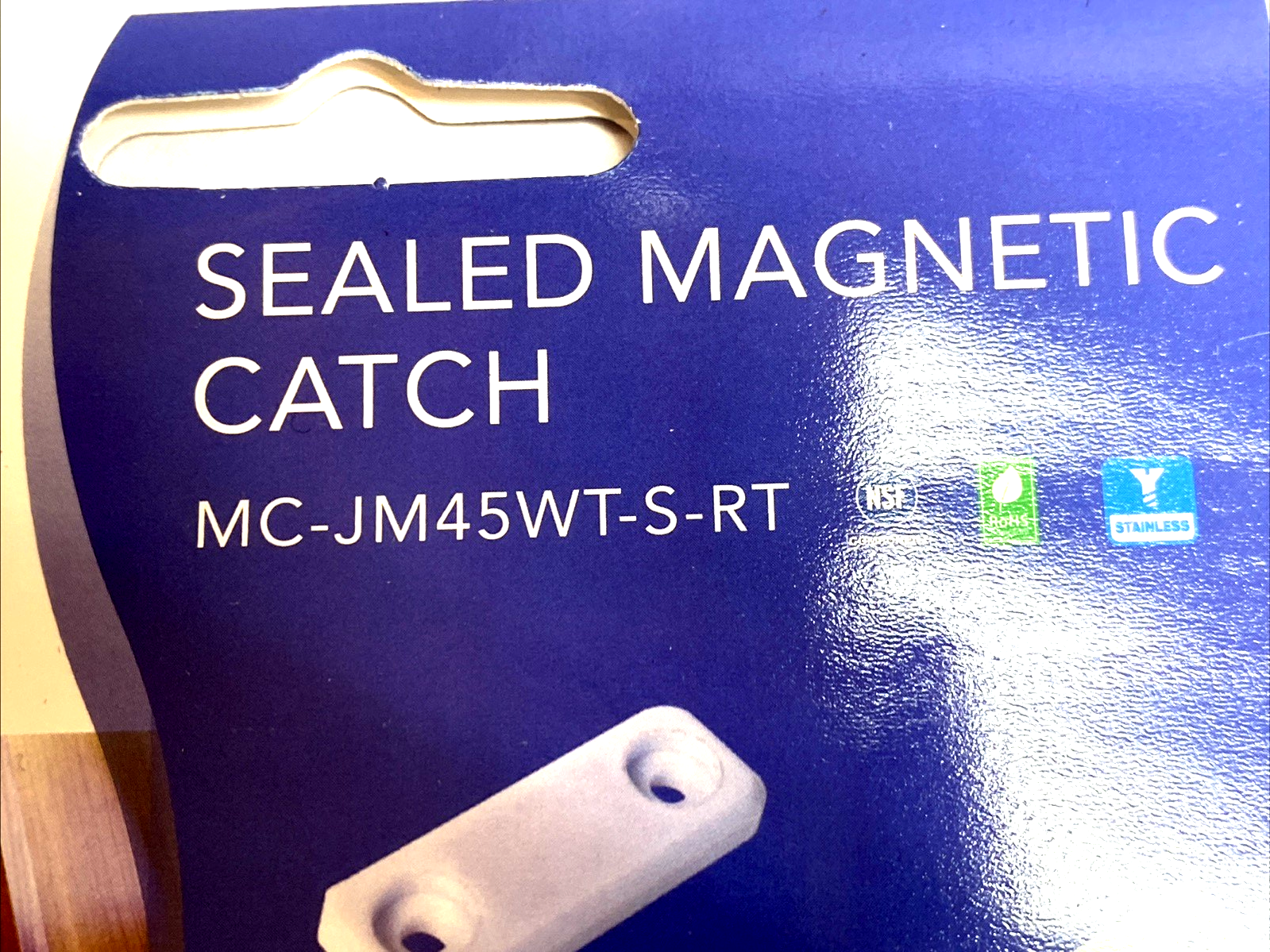 MC-JM45WT-S-RT | Sugatsune Sealed Magnetic Catch & Strike Set 6.6lb White LOT OF 4 - New - Maverick Industrial Sales
