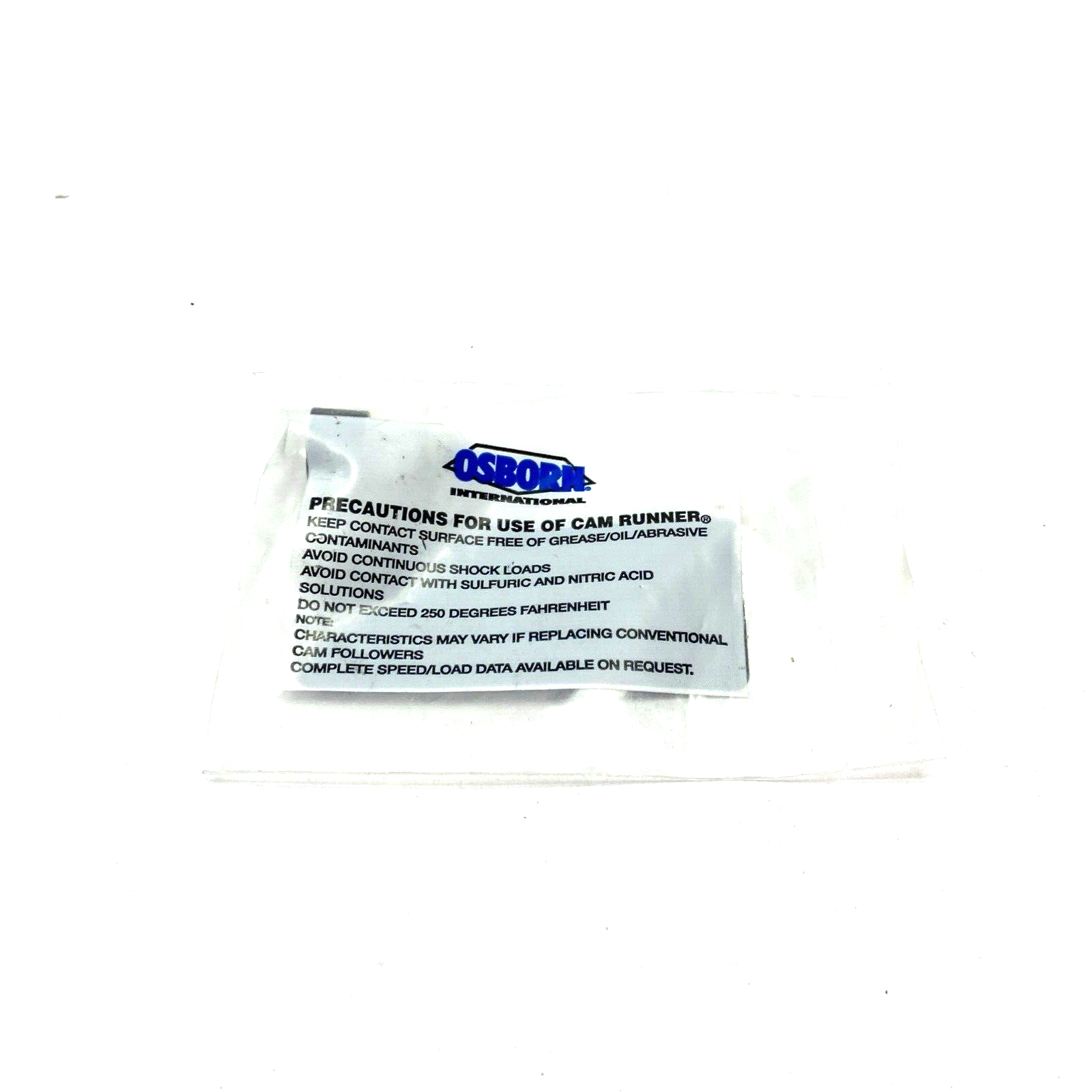 Osborn PCR-1/2 Load Runner Cam Bearing Limit 110lbs 33-1/3 RPM & 3X Duty Cycle - Maverick Industrial Sales
