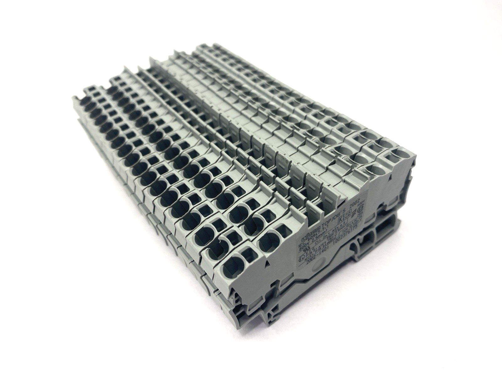 2002-1401 | Wago Topjobs Feed-Through Terminal Block LOT OF 19 - Used - Maverick Industrial Sales