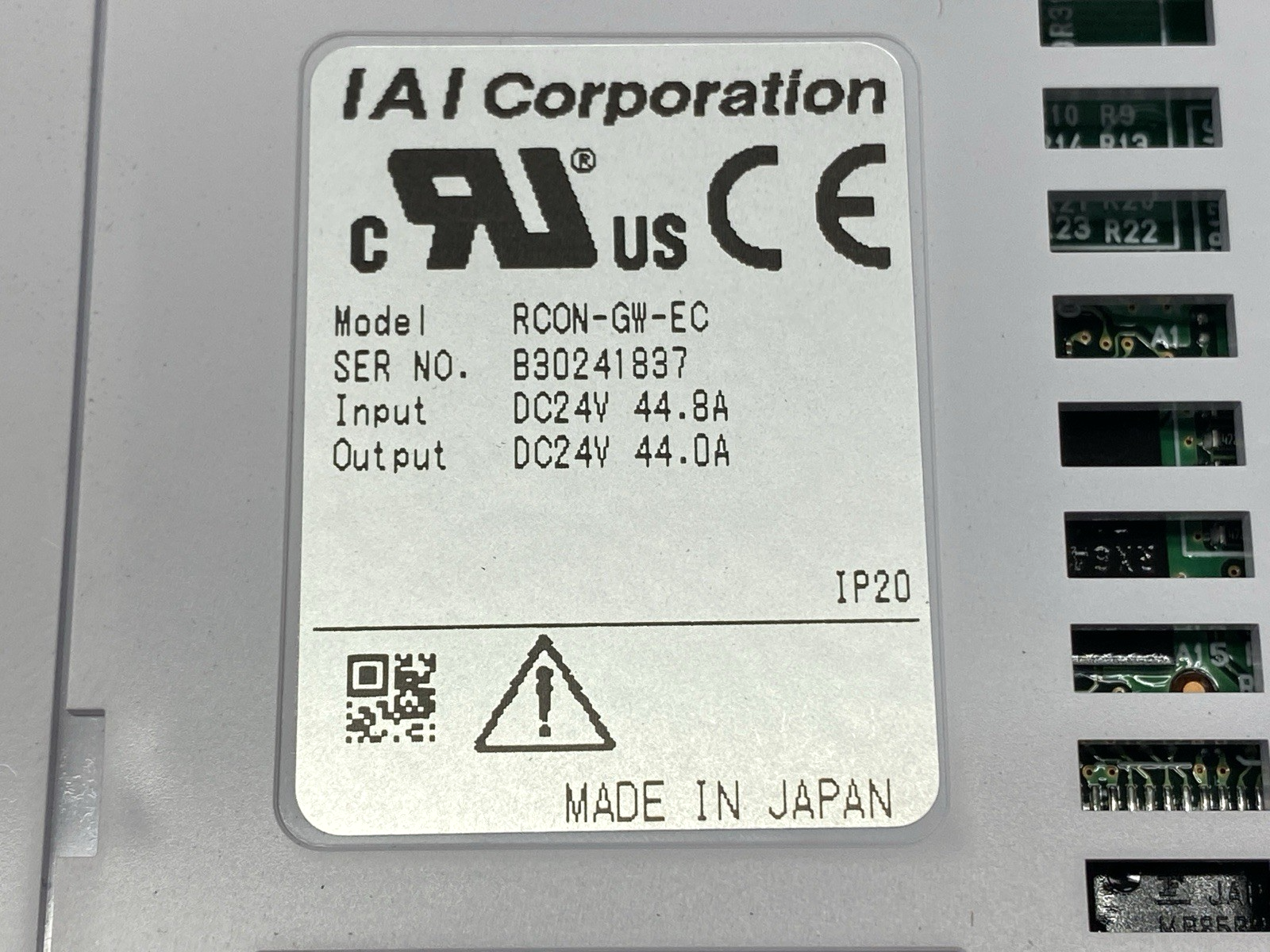 RCON-GW-EC | IAI EtherCAT Gateway Unit 24VDC - New – Open box - Maverick Industrial Sales