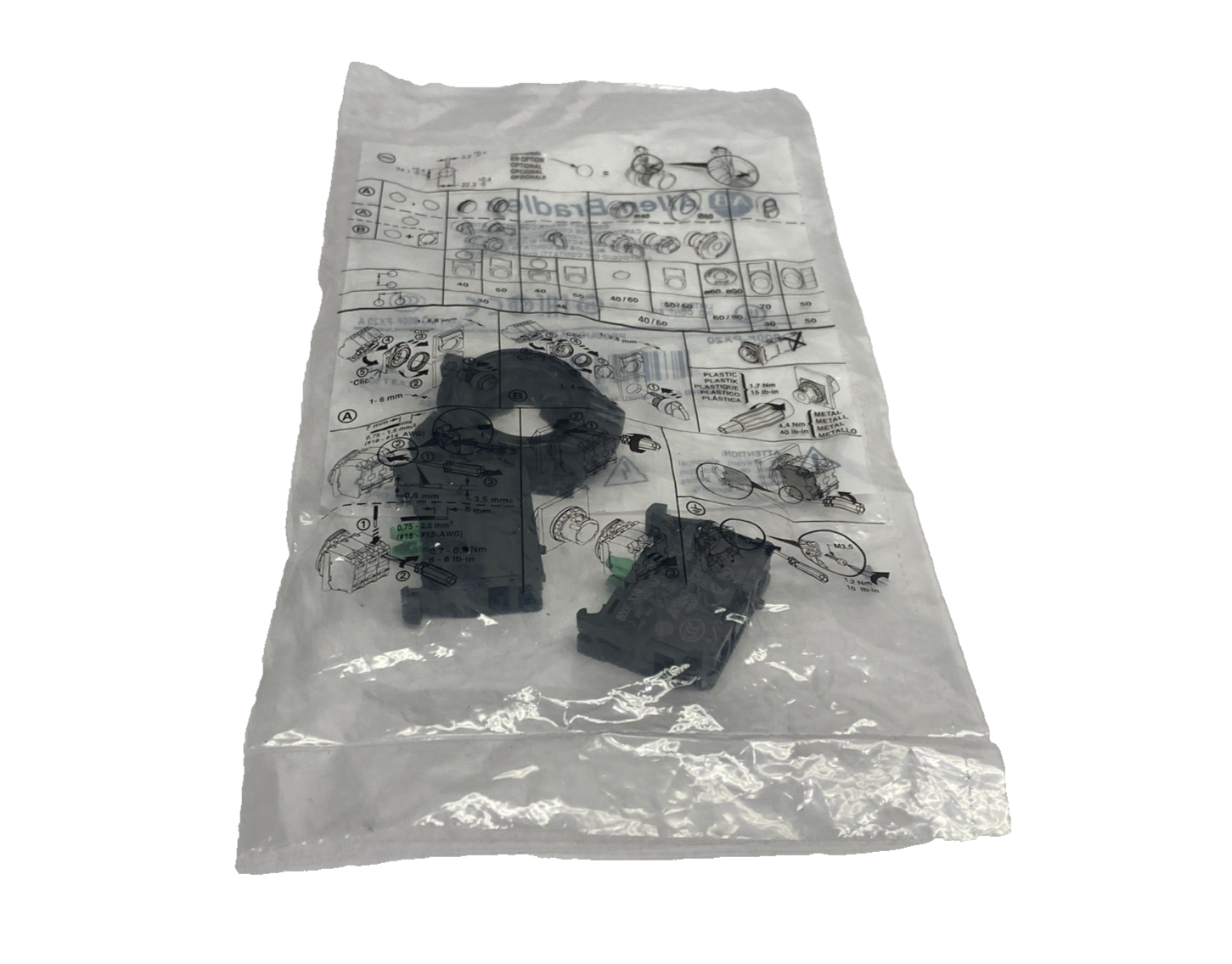 800F-PX20 | Allen Bradley Ser. A 22mm Back Of Panel Contact Block & Latch Kit 2NO - New - Maverick Industrial Sales
