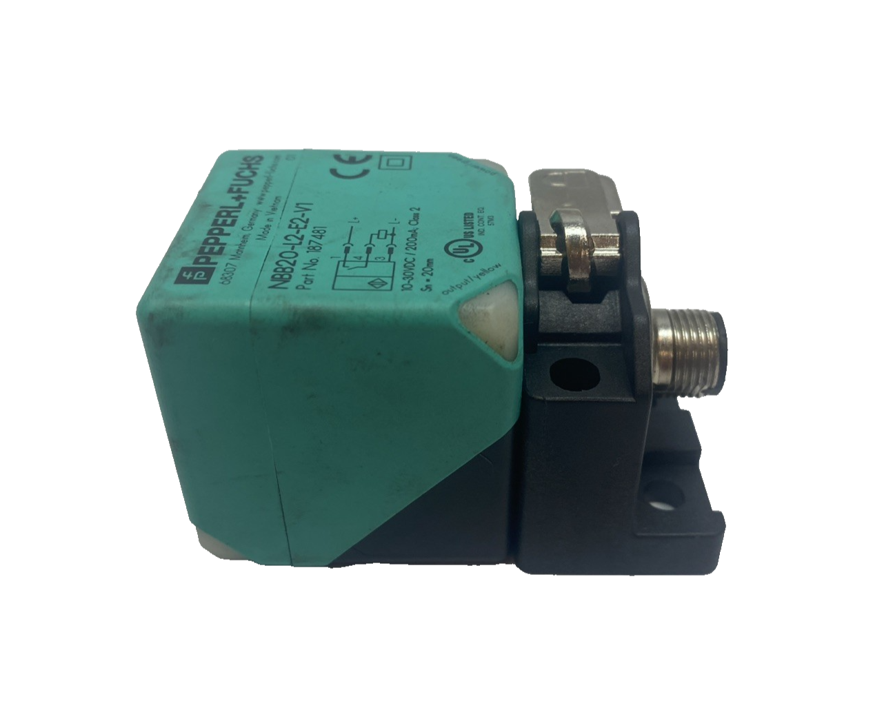 NBB20-L2-E2-V1 | Pepperl+Fuchs Inductive Sensor, 4-LEDs, 20mm Flush, 187481 - Used - Maverick Industrial Sales