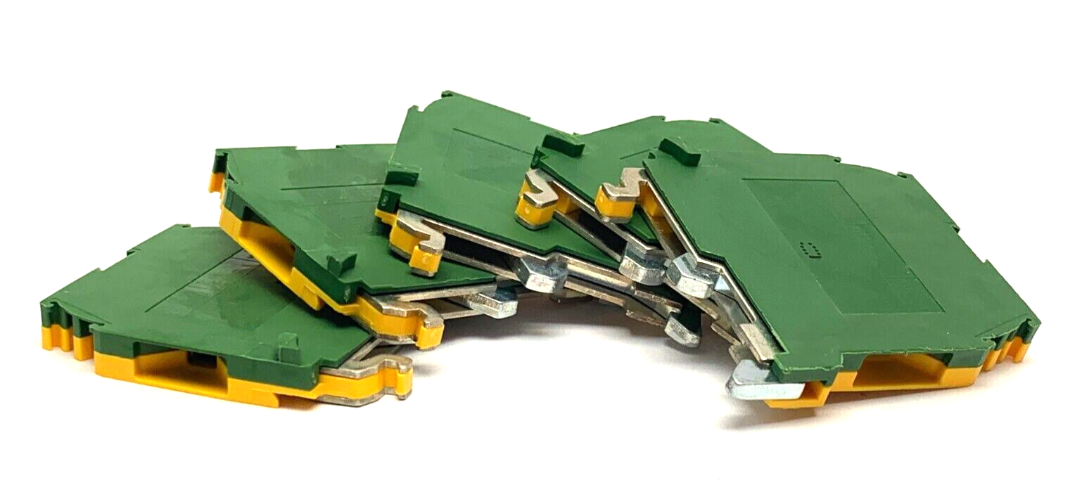 ABB TE Connectivity 1SNA165113R1600 Ground Terminal Block M4 Entrelec LOT OF 5 - Maverick Industrial Sales