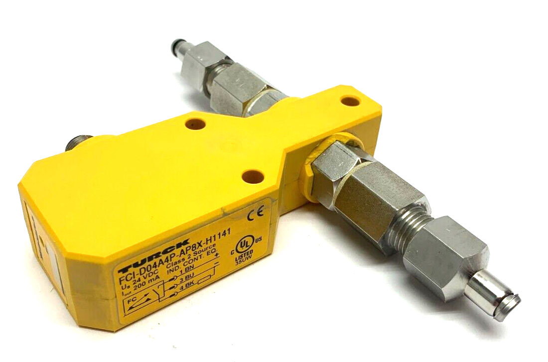 Turck FCI-D04A4P-AP8X-H1141 Class 2 Inline Flow Control Sensor 24VDC - Maverick Industrial Sales