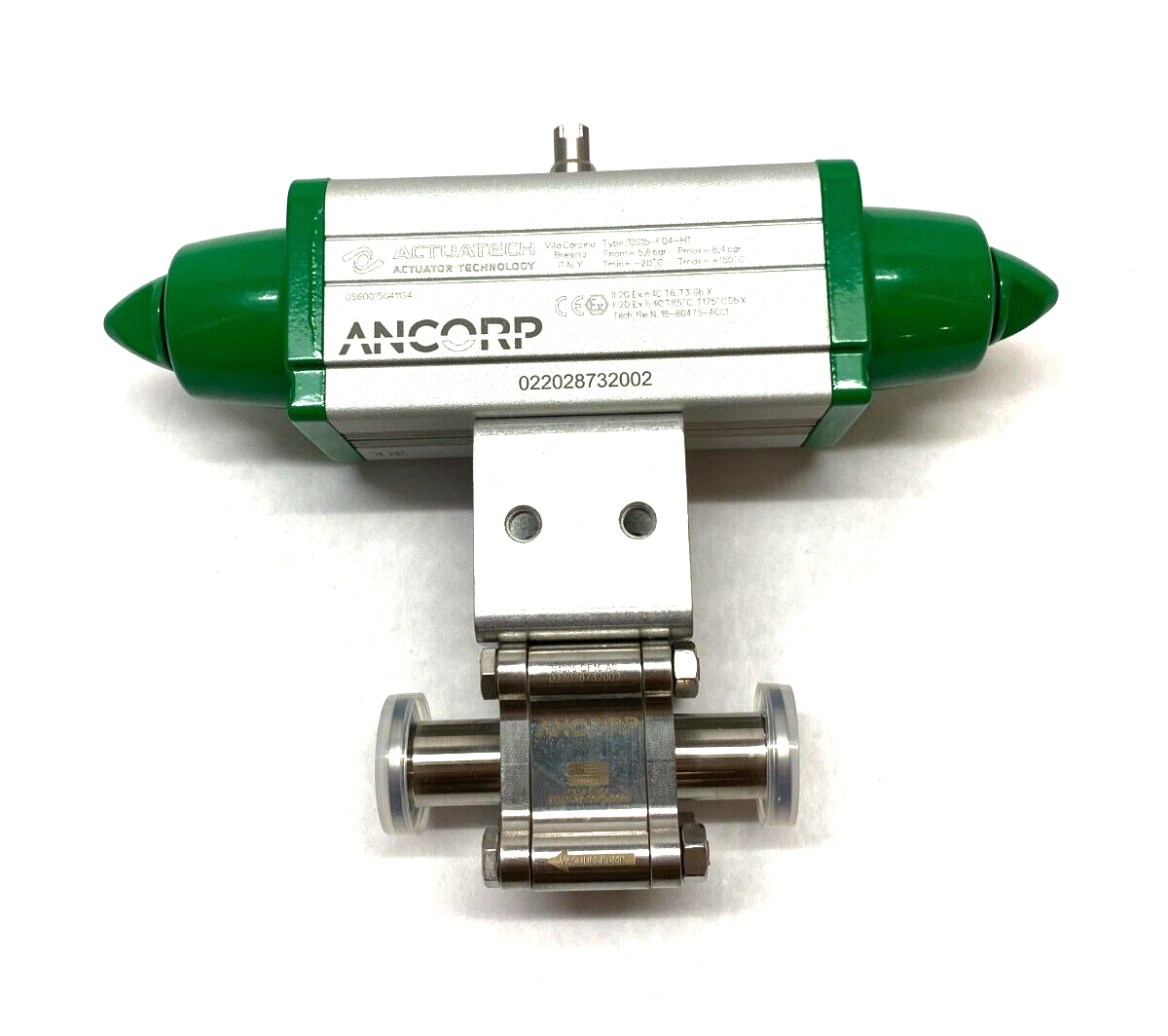 Actuatech Ancorp B4075-QF16-AS Pneumatic Ball Valve 3/4" B Series - Maverick Industrial Sales
