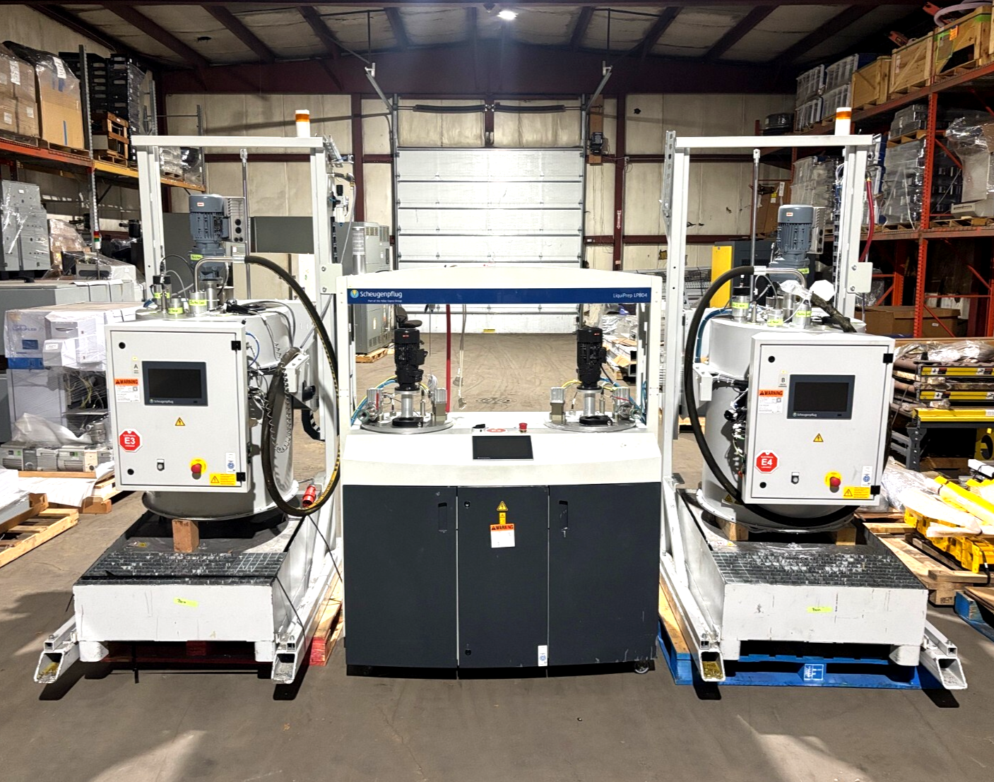 Scheugenpflug LiquiPrep LP804 50/50 Material Feeding System and Barrel Agitator - Maverick Industrial Sales