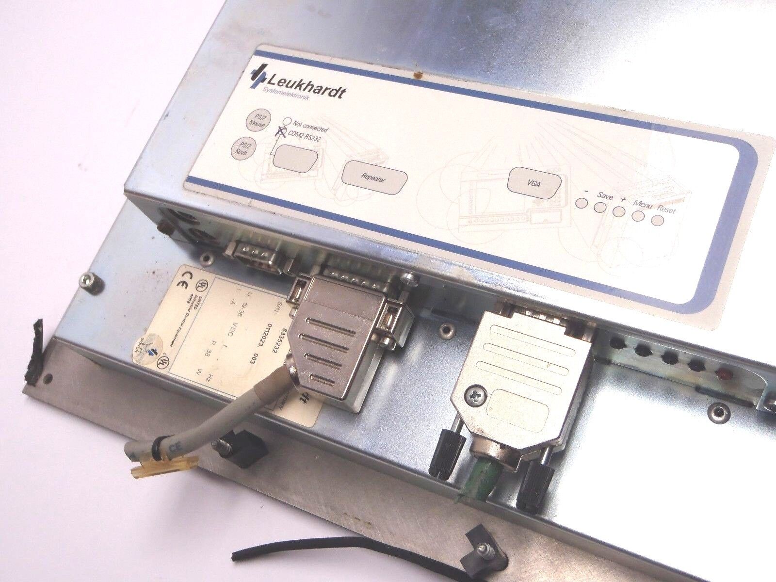 Leukhardt 6335232 Terminal-K VGA Interface Panel SCREEN DAMAGE - Maverick Industrial Sales