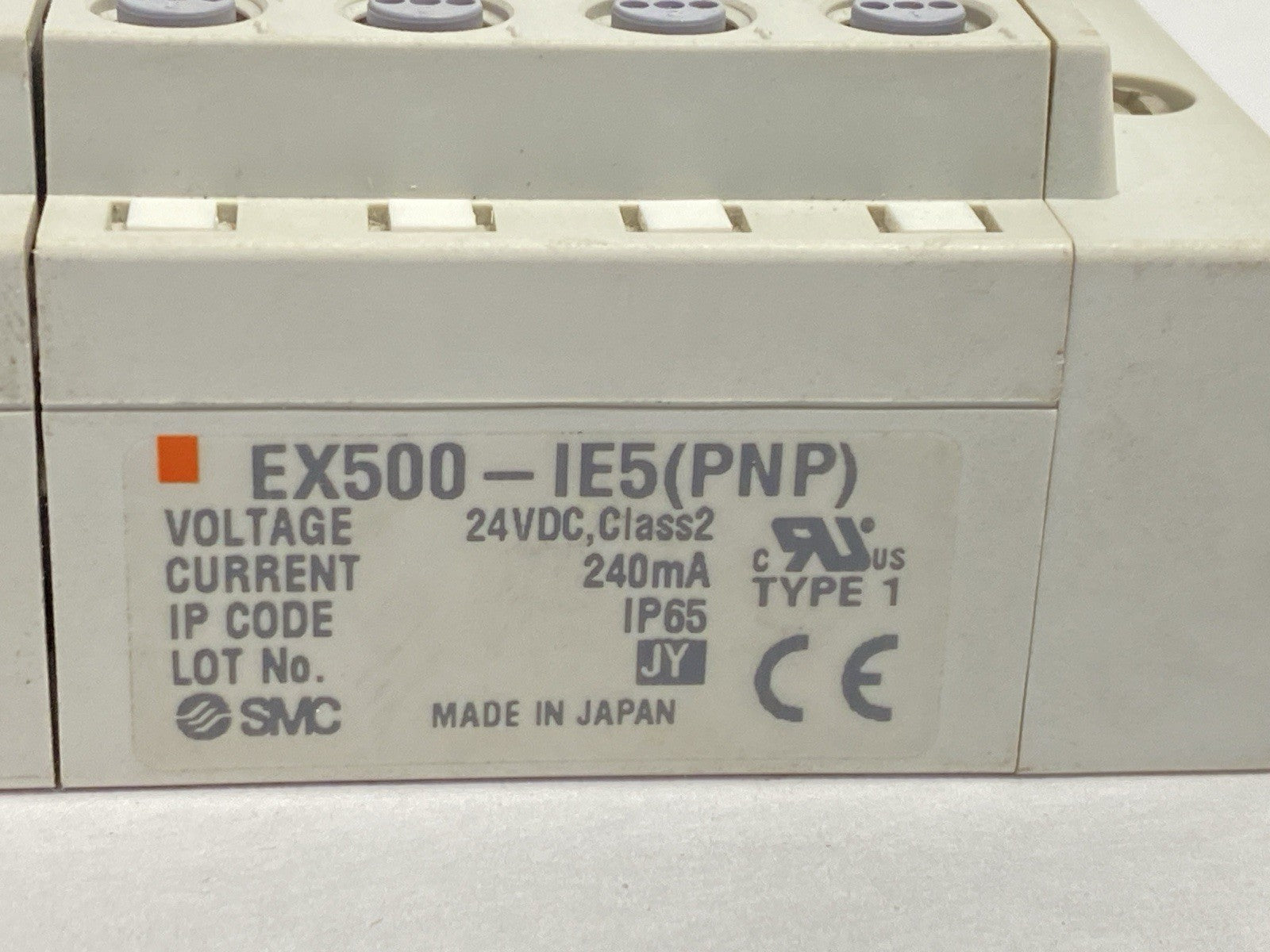 SMC EX500-IB1 DeviceNet Input Base Unit w/ EX500-IE5 Input Block 8x M8 3-Pin - Maverick Industrial Sales