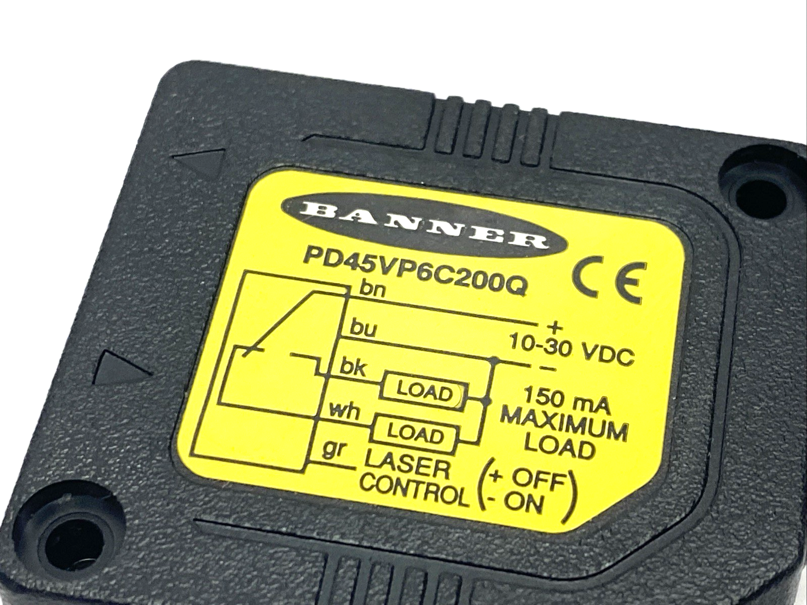 PD45VP6C200Q | Banner PicoDot Convergent Laser Photoelectric Sensor, 203mm, 48324 - Used - Maverick Industrial Sales
