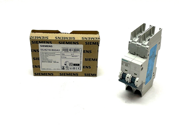 Siemens 5SJ4218-8HG42 Miniature Circuit Breaker 15A 2P - Maverick Industrial Sales