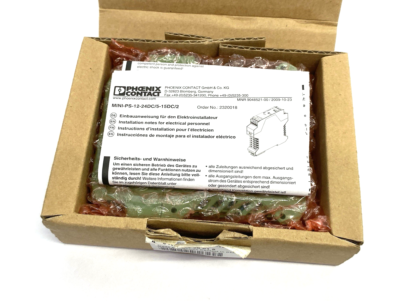 MINI-PS- 12- 24DC/ 5-15DC/2 | Phoenix Contact 2320018 Primary Swi. DC-DC Converter - New – Open box - Maverick Industrial Sales