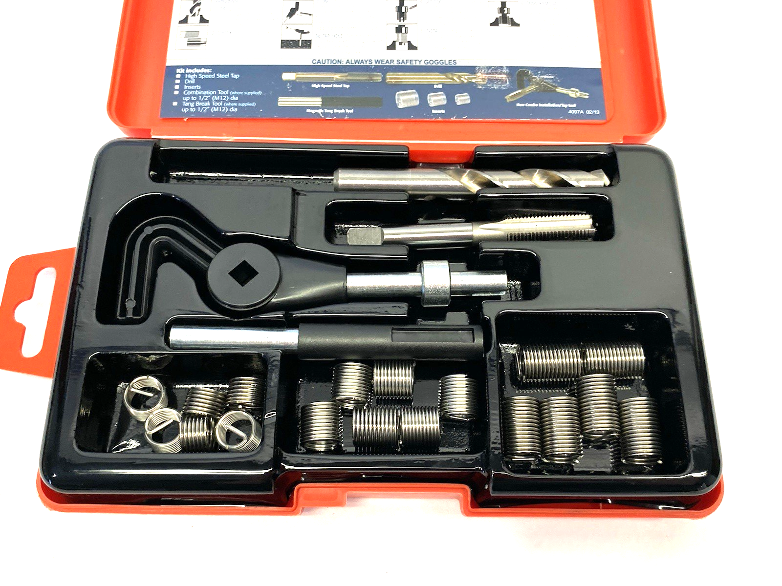 34076 | Recoil Pro Series Helical Insert Thread Repair Kit, 6-Inserts, Each Size - New – Open box - Maverick Industrial Sales