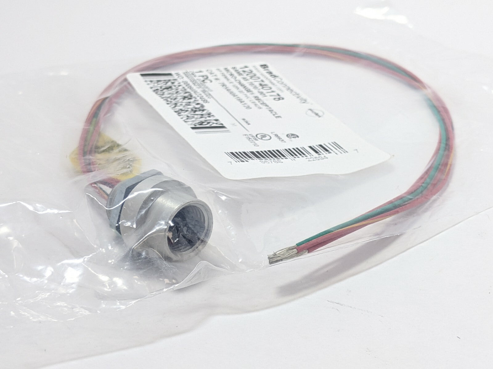 1200740178 | Molex Micro Change Receptacle 6P Female, 12” 22 PVC Leads 70707-001 - New - Maverick Industrial Sales