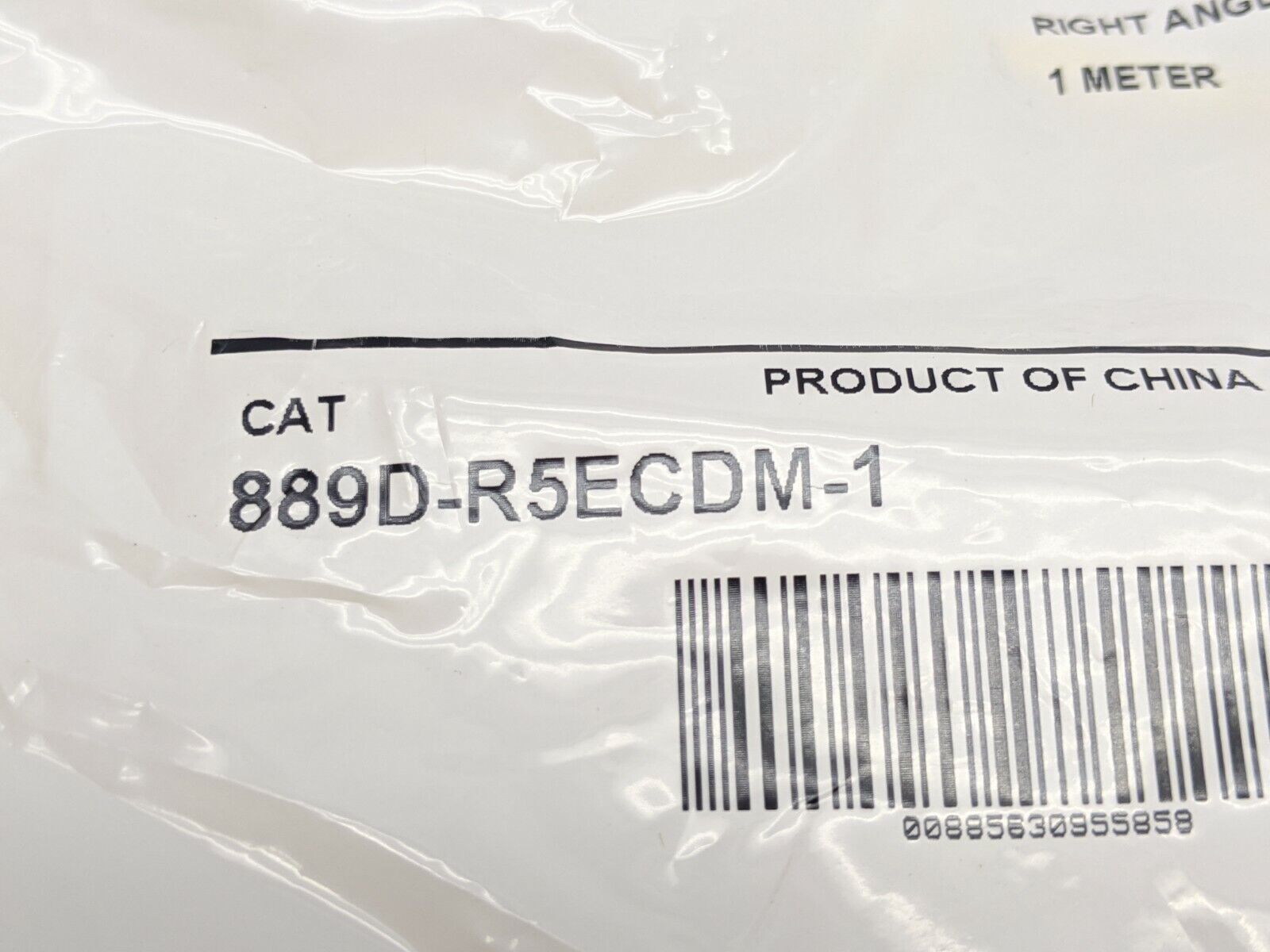 Allen Bradley 889D-R5ECDM-1 Right Angle 5 Pin DC Micro Cable - Maverick Industrial Sales